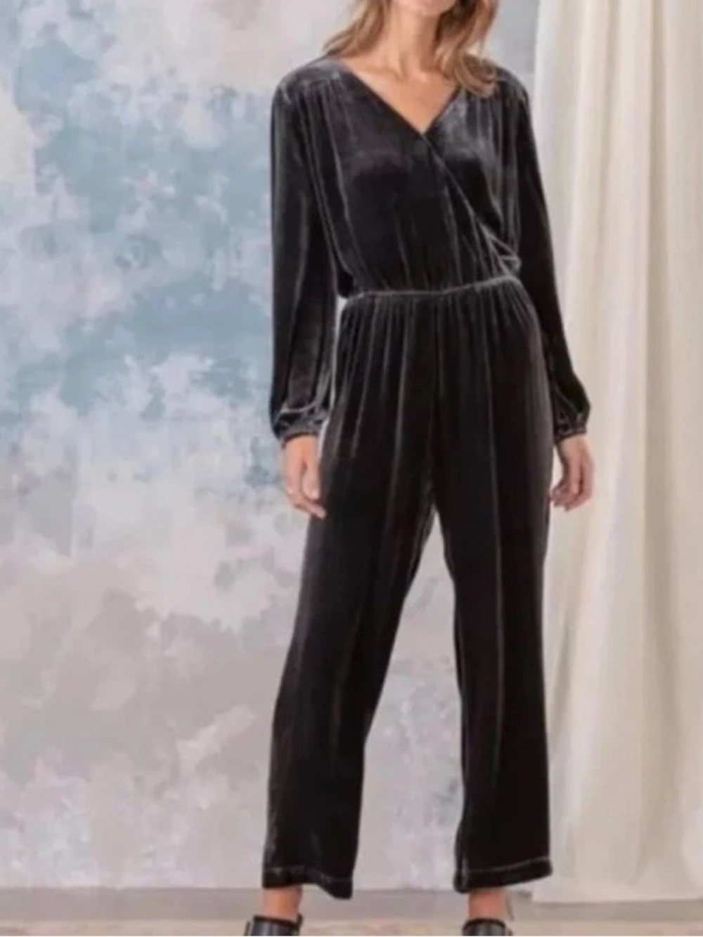 Sundance Black Velvet Jumpsuit